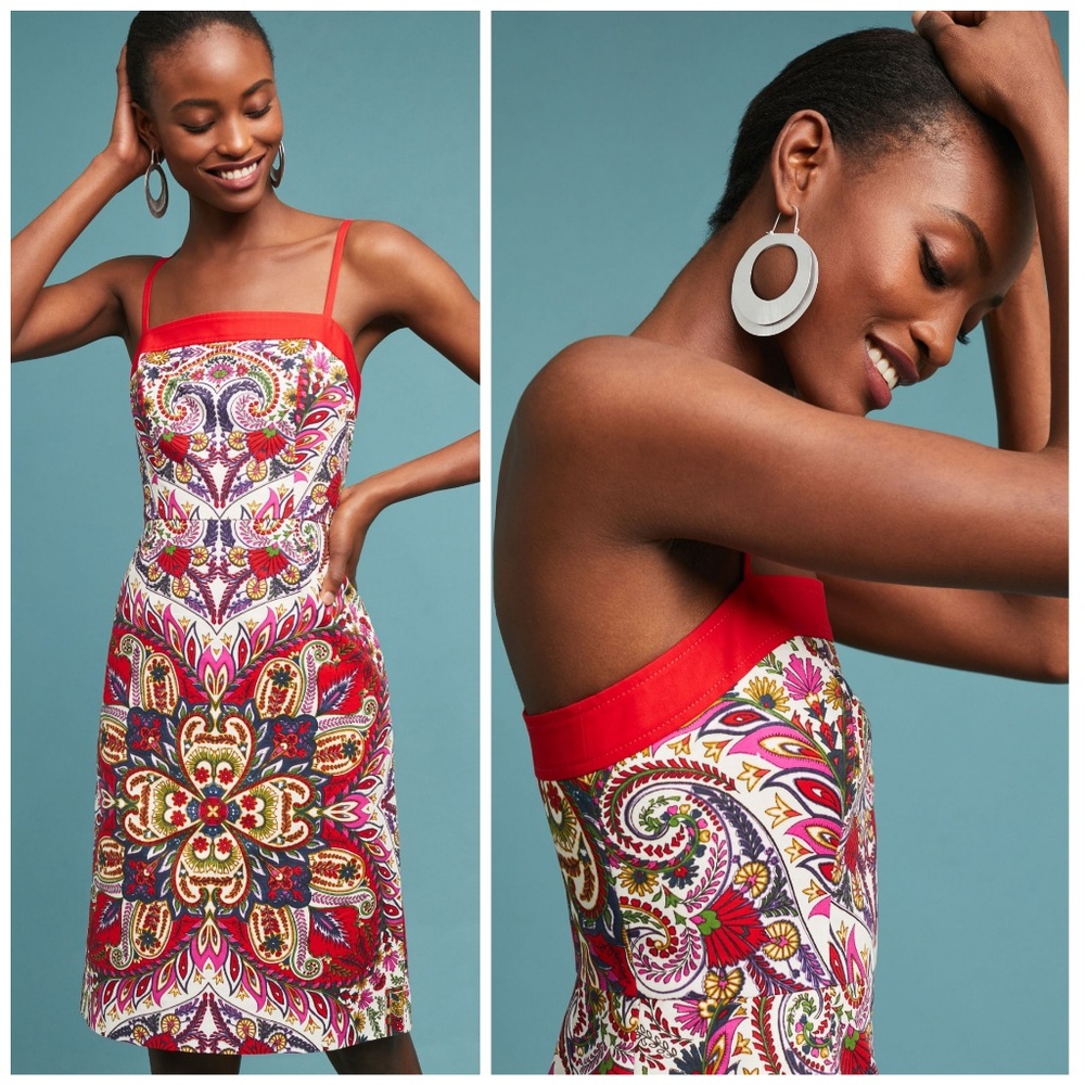 NWT, Anthropologie, Maeve Paisley Shift Dress